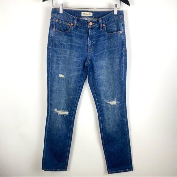 Madewell The Slim Boyjean in Brinville Wash: Rip and Repair Edition - Picture 3 of 10